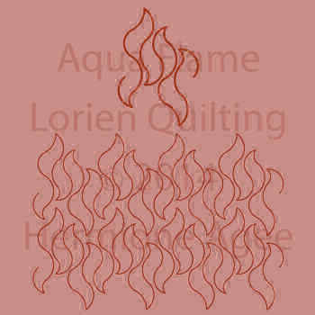 Aqua Flame Lorien Quilting