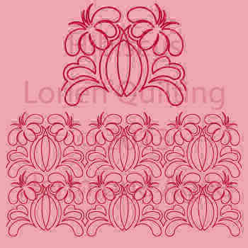 Hibiscus Lorien Quilting